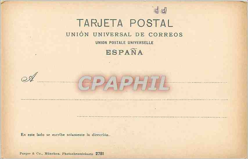 CPA Toledo Orilias del Tajo  — Back