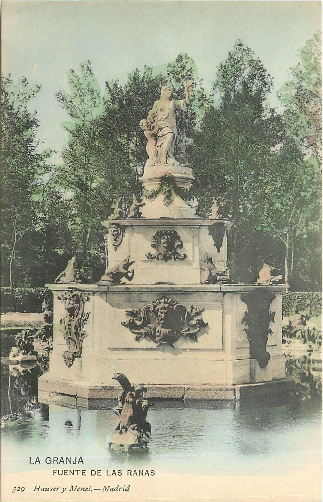 CPA La Granja Fuente de las Ranas 
