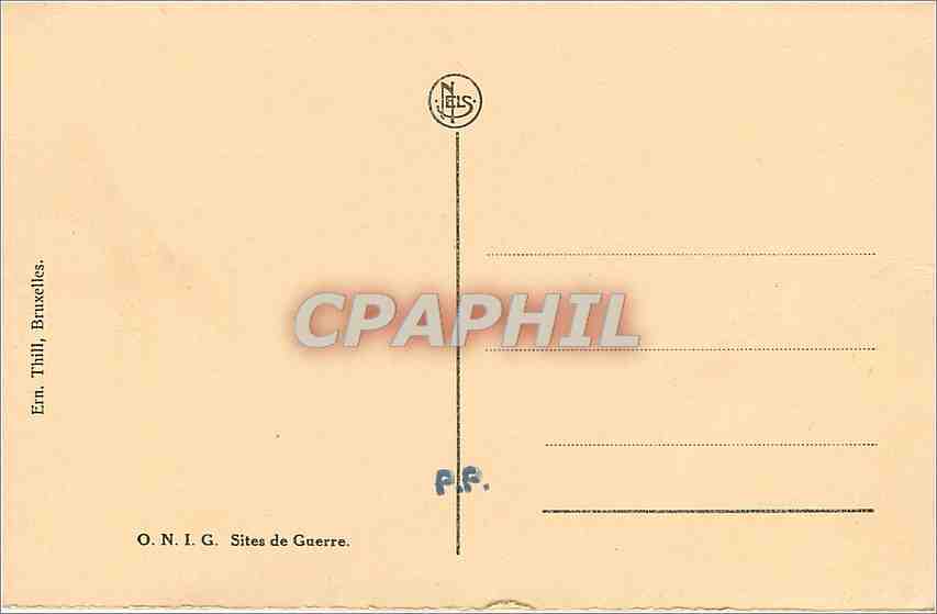 CPA Redan de Nieuport Tranchee de premiere ligne Militaria — Rückseite