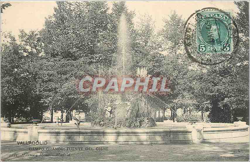 CPA Valladolid Campo Grande Fuente del Cisne 