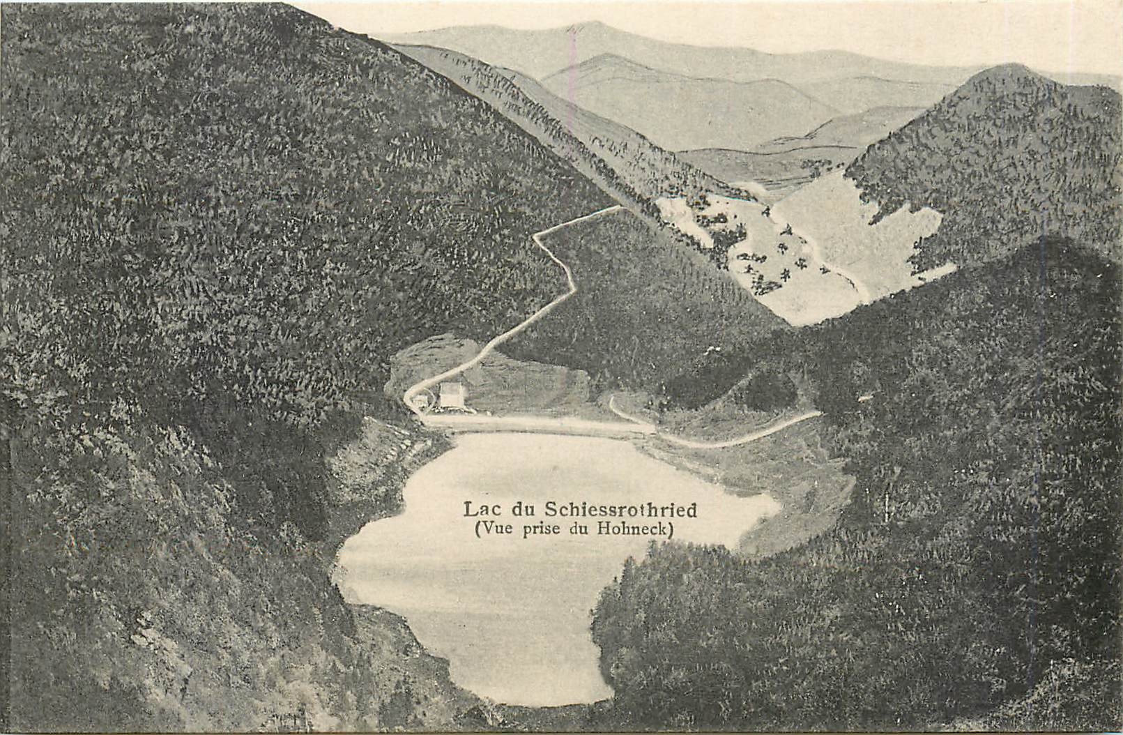 CPA Lac du Schlessrothried Vue prise du Hohneck 