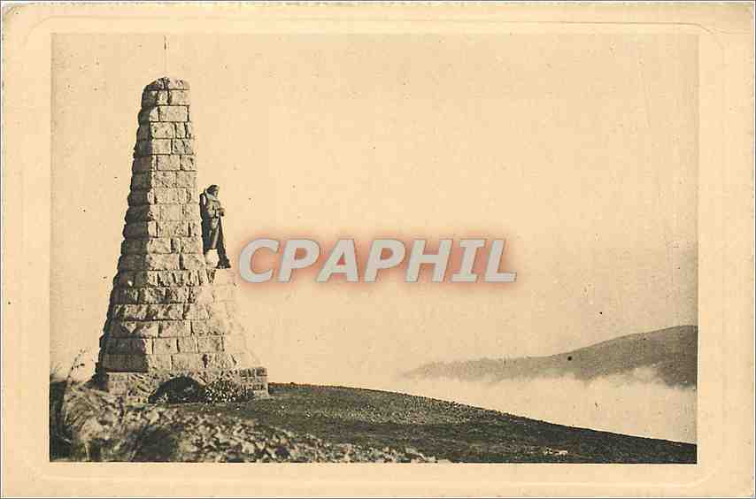 CPA Grand Ballon Monument aux Diables Bleus avec Molkenrain 