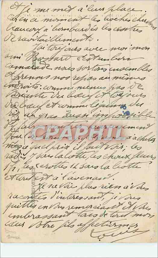 CPA La Guerre en Lorraine en 1914 1915 Raon l'Etape Militaria — Rückseite