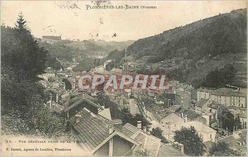 CPA Plombieres les Bains Vosges Vue generale prise de la Vierge 