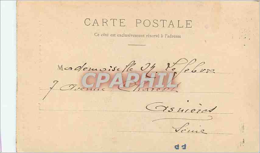 CPA Beauvais Porte du Palais de Justice  — Verso
