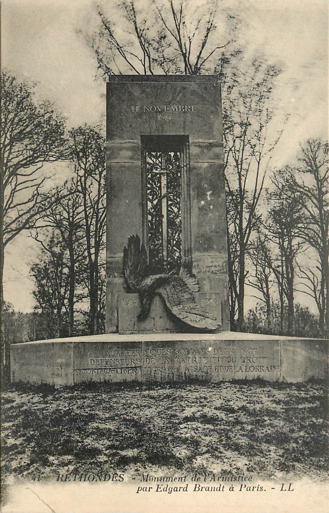 Rethondes - Monument de l'Artistique par Edgard Brandt à Paris - LL