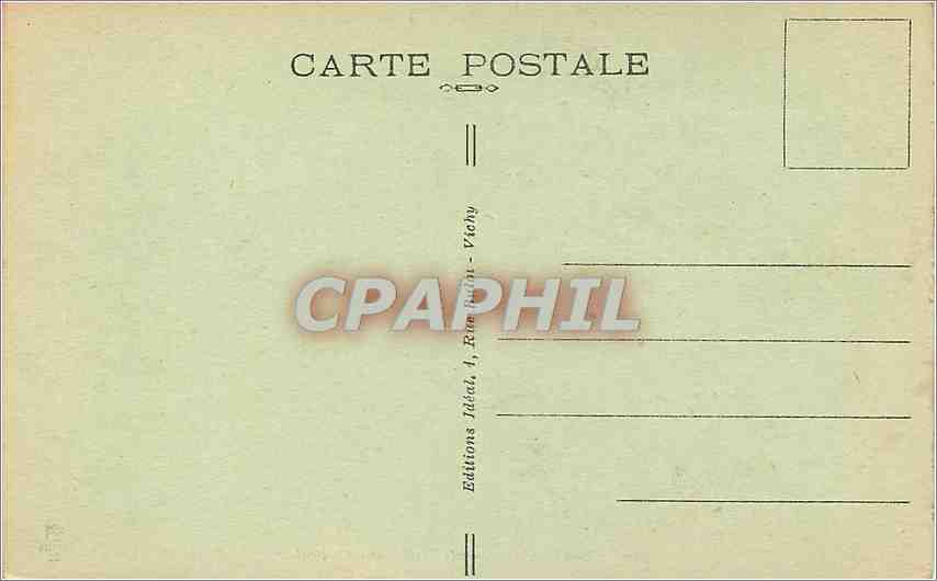 CPA Vichy Les Grands Parcs Allee centrale  — Verso