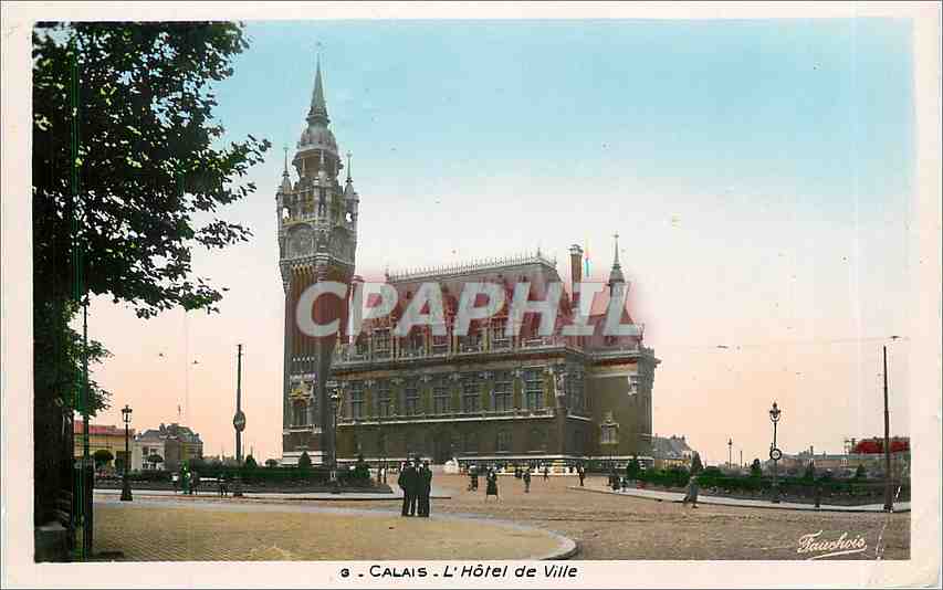 CPA Calais L'Hotel de Ville 