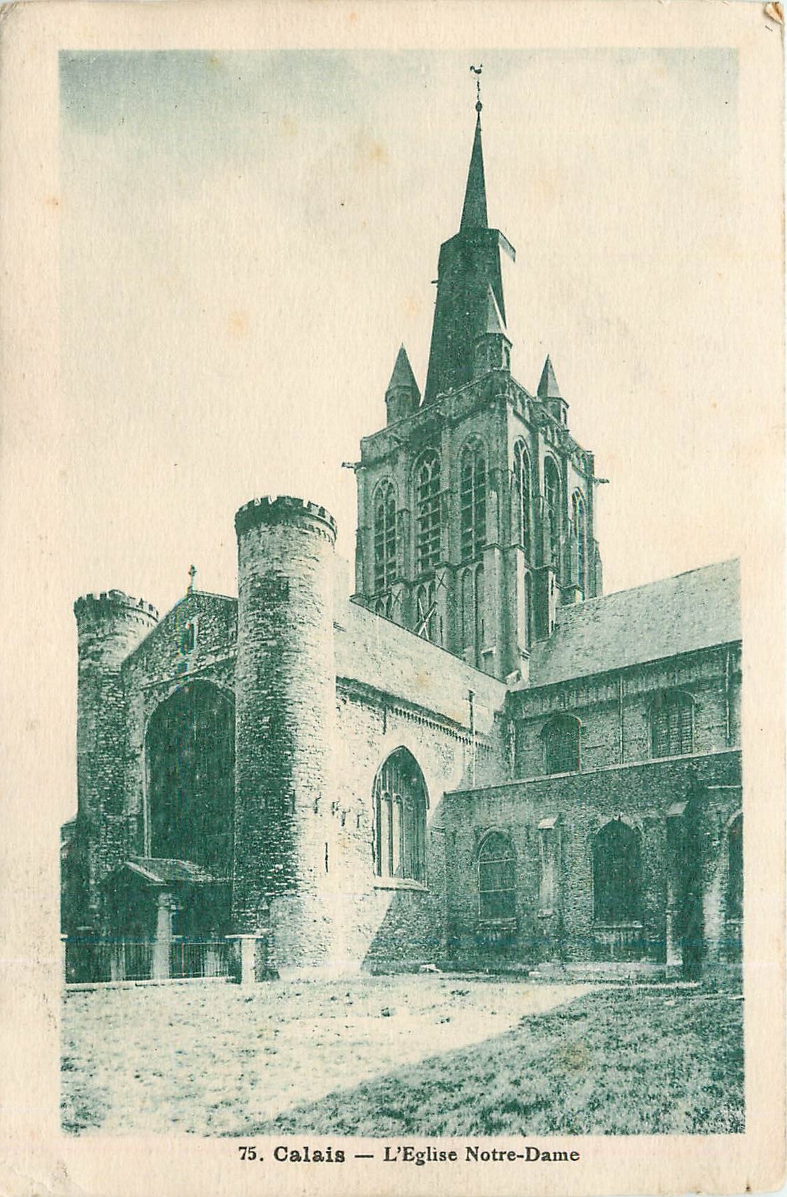 CPA Calais L'Eglise Notre Dame 