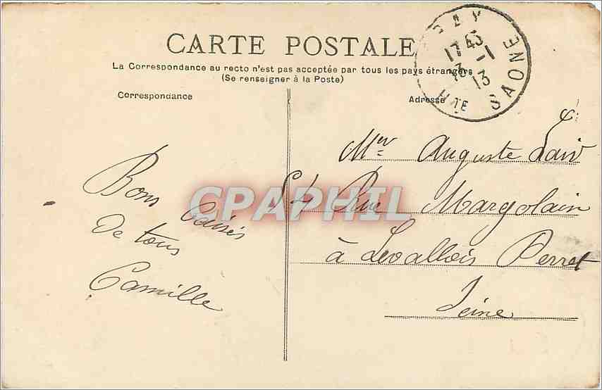 CPA Gray Monument eleve au Docteur Signard  — Rückseite