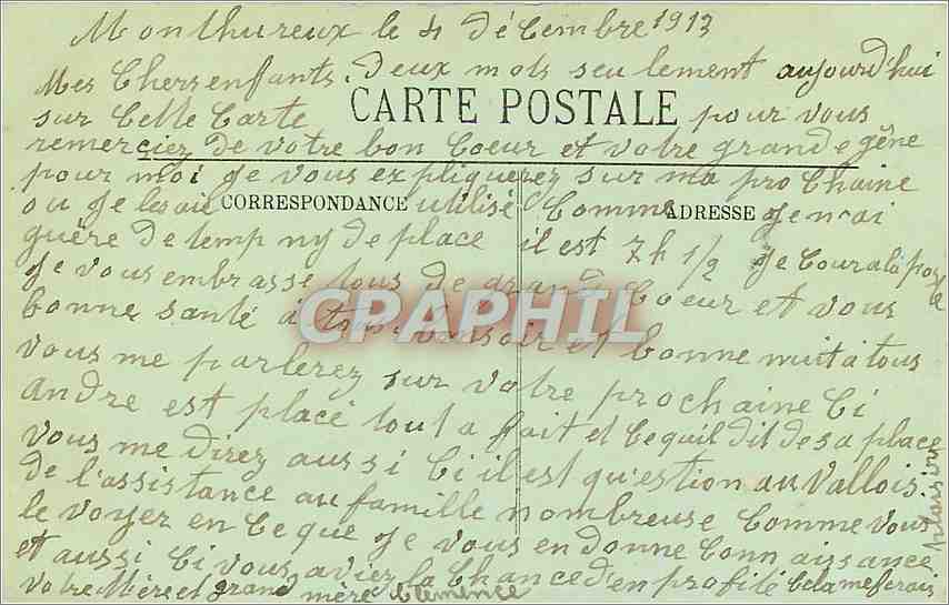 CPA Epinal Un Coin de la Moselle vue prise du Cours  — Back