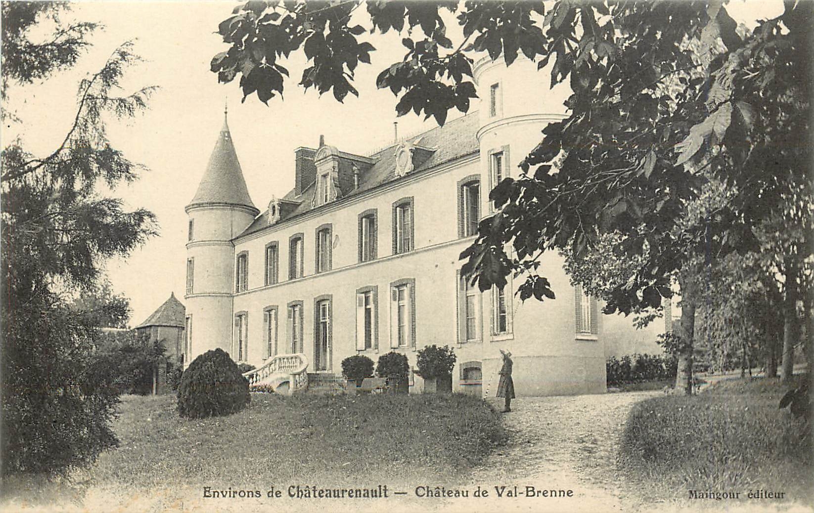 CPA Environs de Chateauneuf Chateau de Val Brenne 