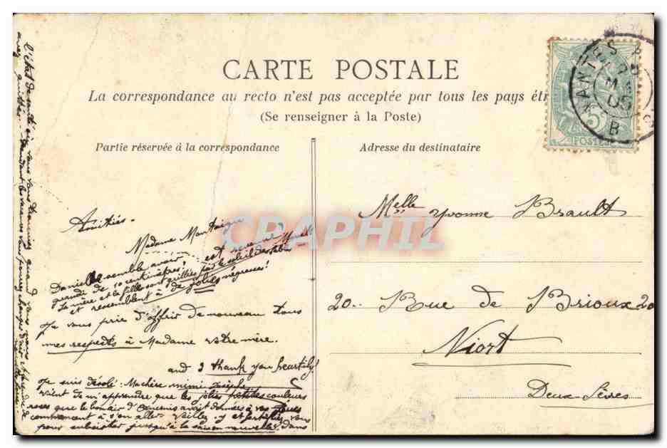 CPA La vie aux champs La cruche cassee — Rückseite
