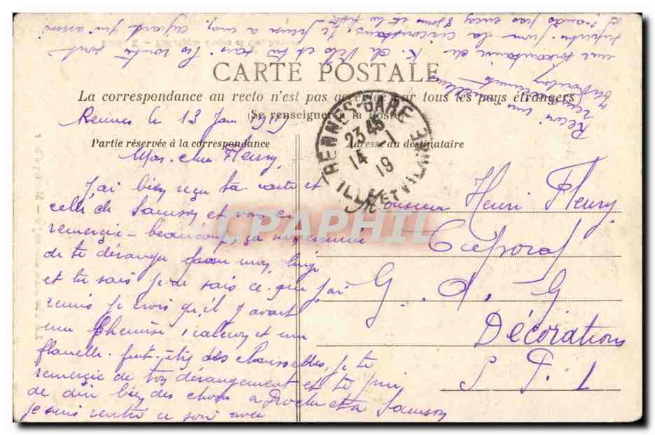 CPA La vie aux champs Maries d'hier — Rückseite