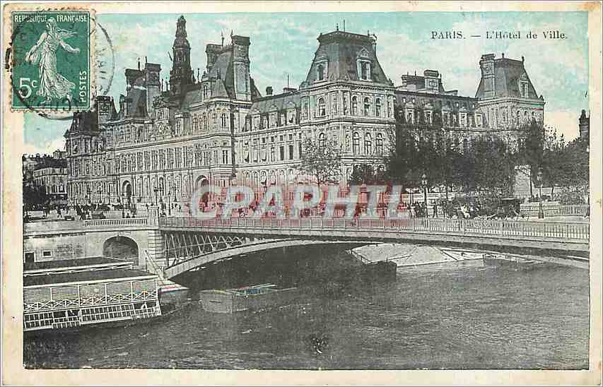 CPA PARIS -l'Hotel de ville