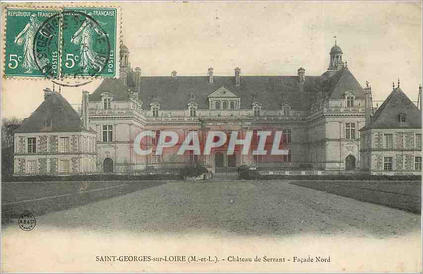 CPA SAINT-GEORGES SUR LOIRE (M ET L)-Chateau de Serrant= façade Nord