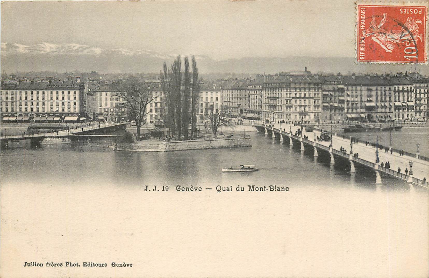 CPA Geneve- Quai du Mont Blanc