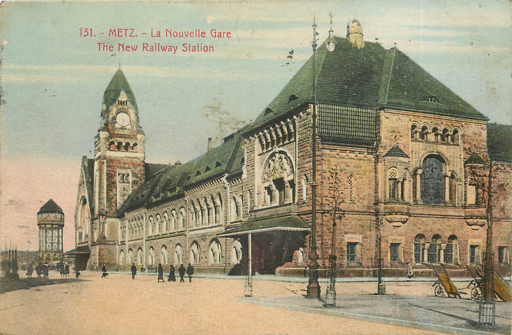 CPA METZ-La nouvelle Gare