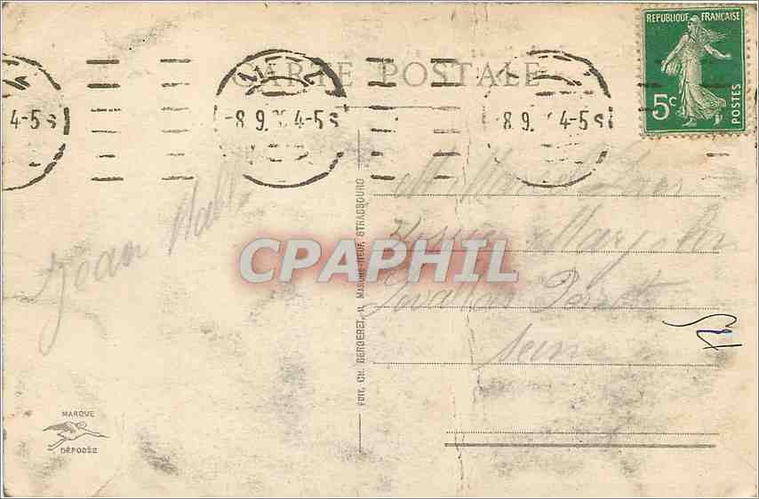 CPA METZ-La nouvelle Gare — Verso