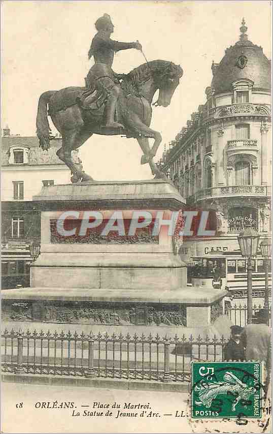 Orléans — Place du Martroi — La Statue de Jeanne d'Arc — LL