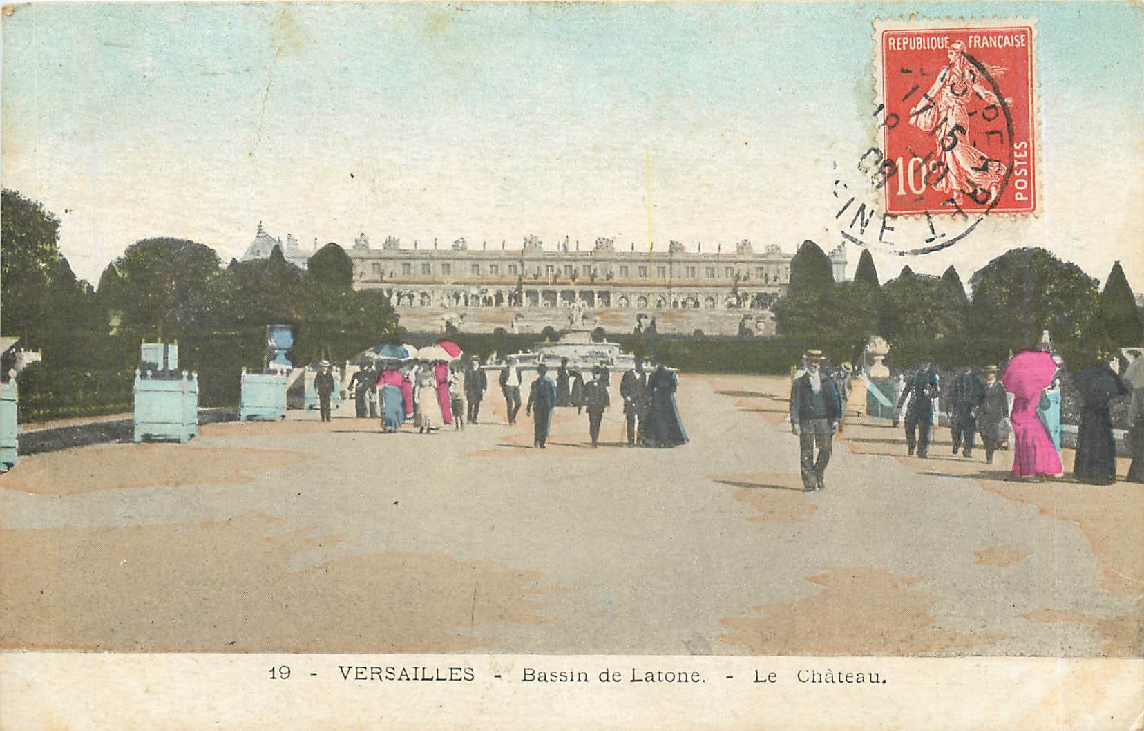 CPA VERSAILLES-Bassin de Latone-Le Chateau