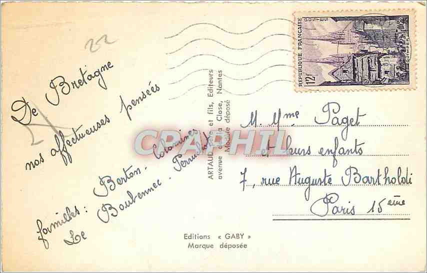 CPA CAP-FREHEL Phare — Rückseite