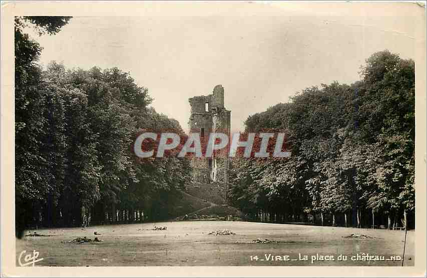 CPA VIRE-La Place du Chateau