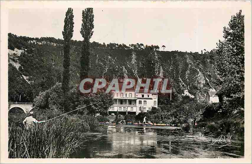 CPA LES ALPES MANCELLES.SAINT LEONARD DES BOIS (Sarthe)-l Sarthe   le Chapelet du Pont neuf et Butte