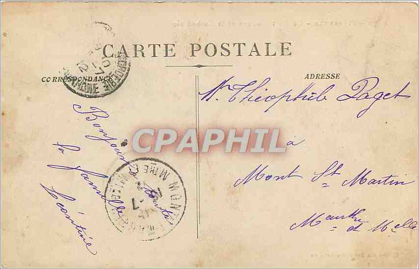 CPA MARSEILLE-Le Fort st Jean et la Cathedrale — Rückseite