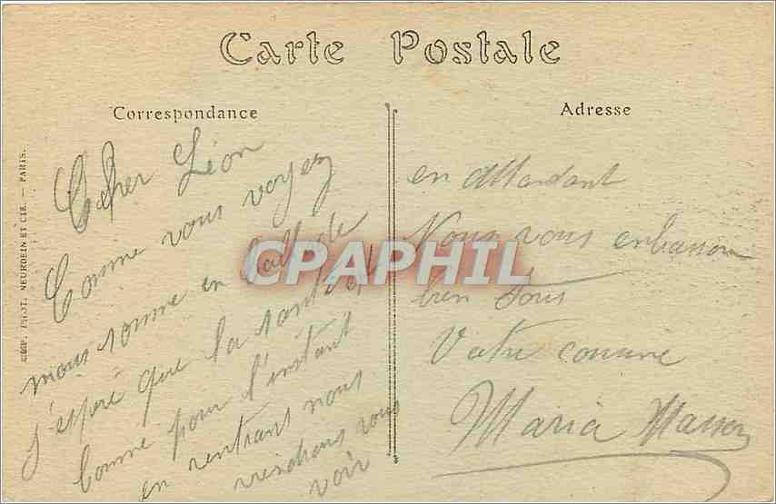 Granville — Vue générale du Port, Entrée du Baleau de Jersey — ND. Phot. — Verso