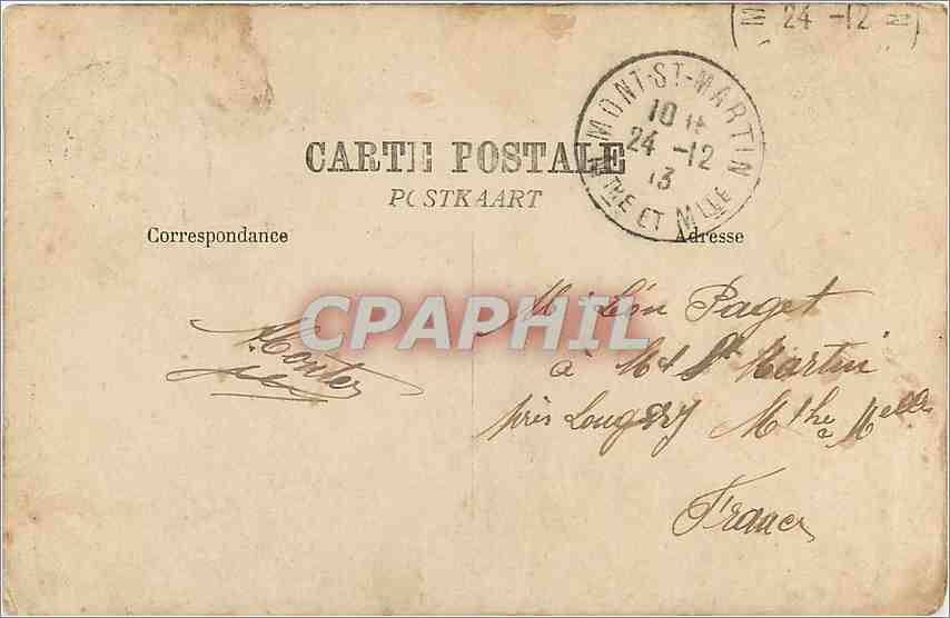 CPA Gand -La Cathedrale St Bavon — Rückseite