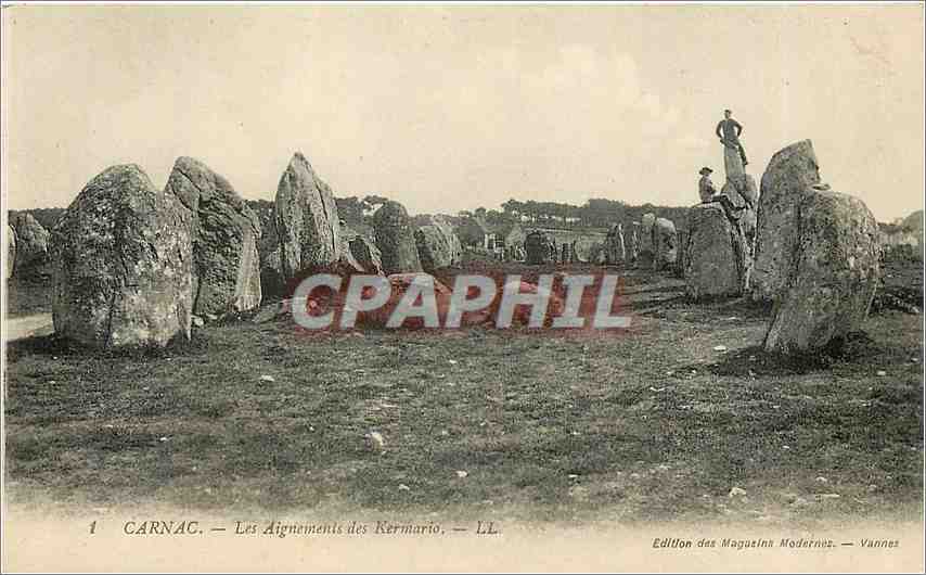 CPA CARNAC-Les Aignements des Kemario