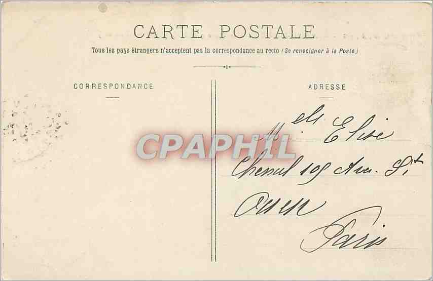 CPA BOULOGNE SUR MER- Une vague qui deferle ( Route de Wimereux) — Rückseite
