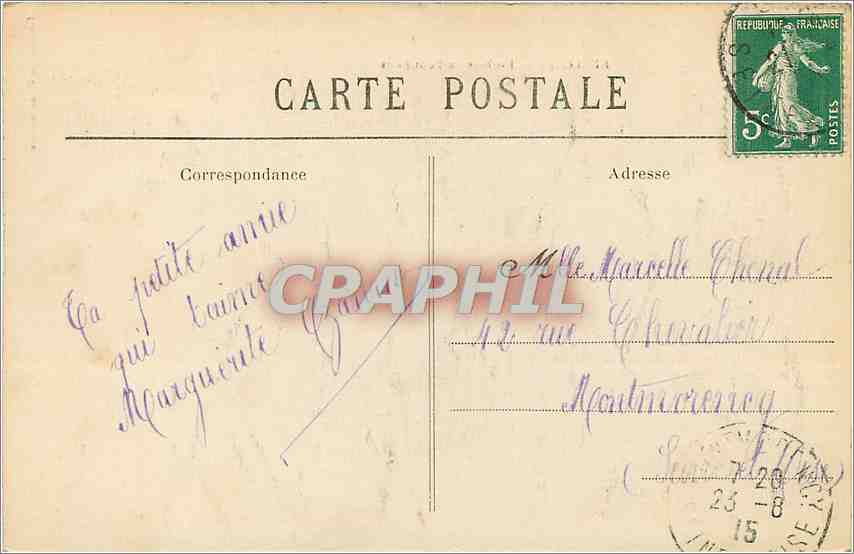 CPA RECLOSES-Rochers du Petit puits — Rückseite