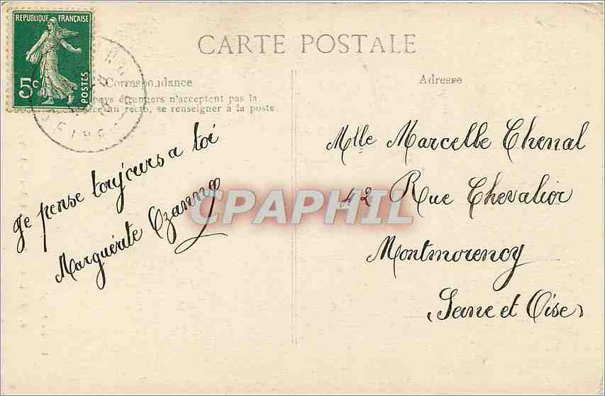 CPA RECLOSES-Le Cahos de la Vallee Cousine — Rückseite