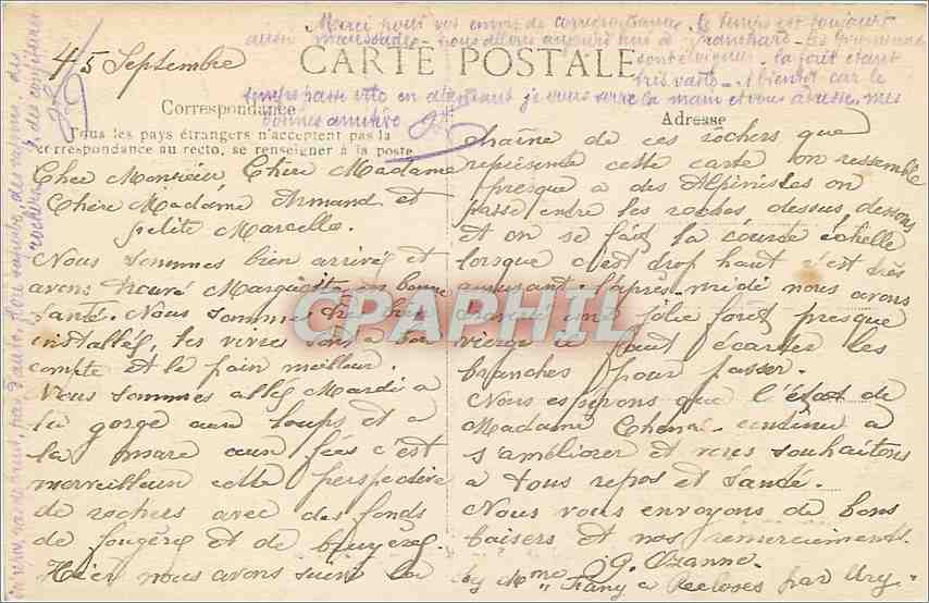 CPA RECLOSES-la Tortue de la Vallee — Rückseite
