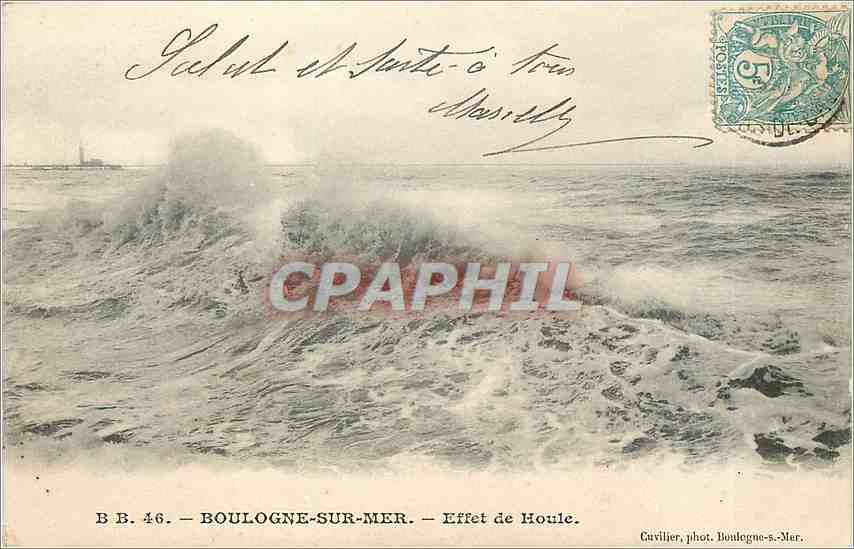 CPA BOULOGNE SUR MER -Effet de Houle