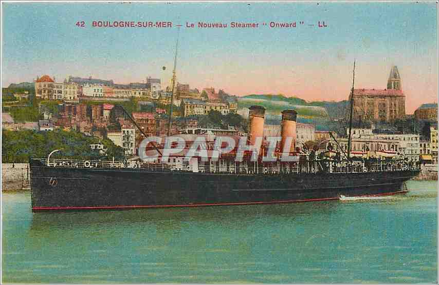 Boulogne-sur-Mer — Le Nouveau Steamer 'Onward' — LL