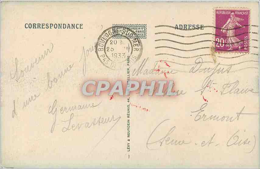 Boulogne-sur-Mer — Le Nouveau Steamer 'Onward' — LL — Rückseite