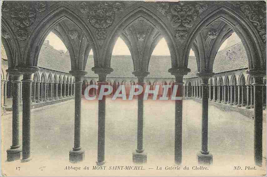 CPA ABBAYE DU MONT ST MICHEL-La galerie du cloitre