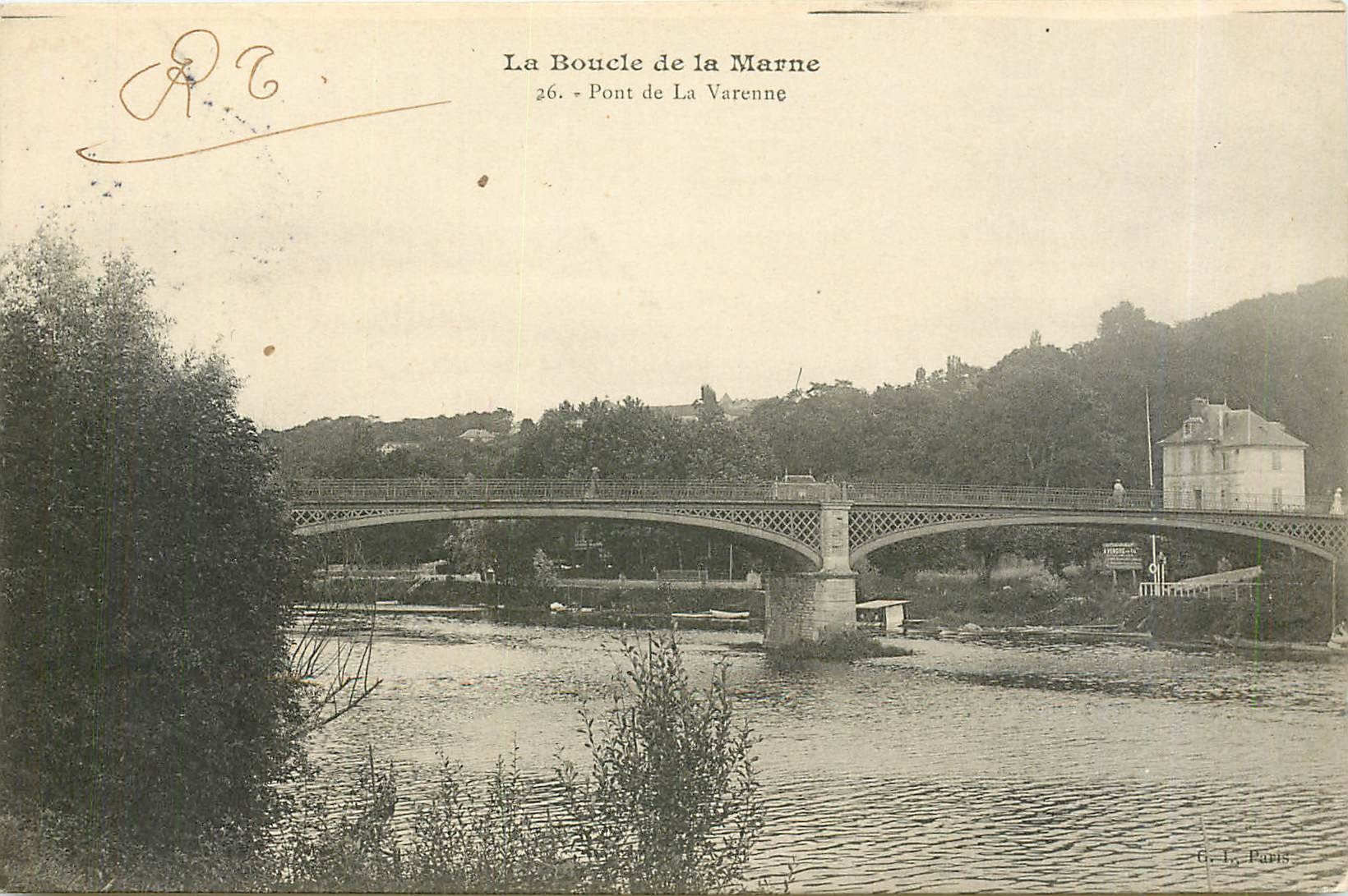 CPA LA BOUCLE DE LA MARNE-Pont de la Varenne