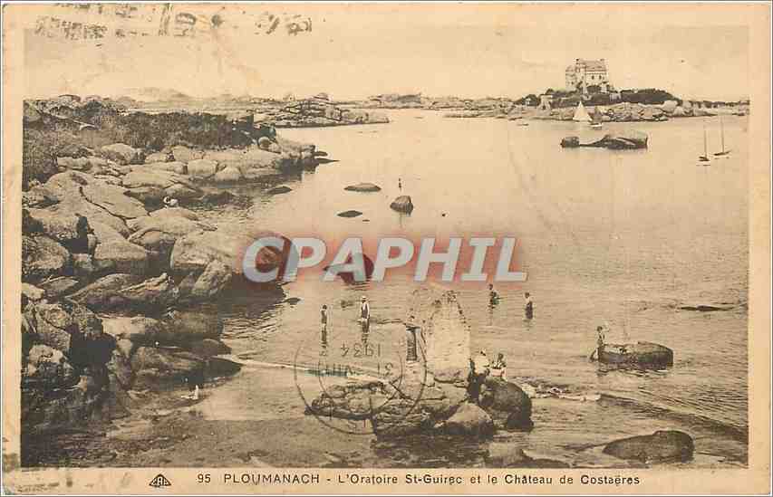 CPA PLOUMANACH-L'Oratoire St-Guirec et le Chateau de Costaeres
