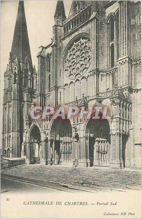 CPA Cathedrale de CHARTRES-Portail Sud