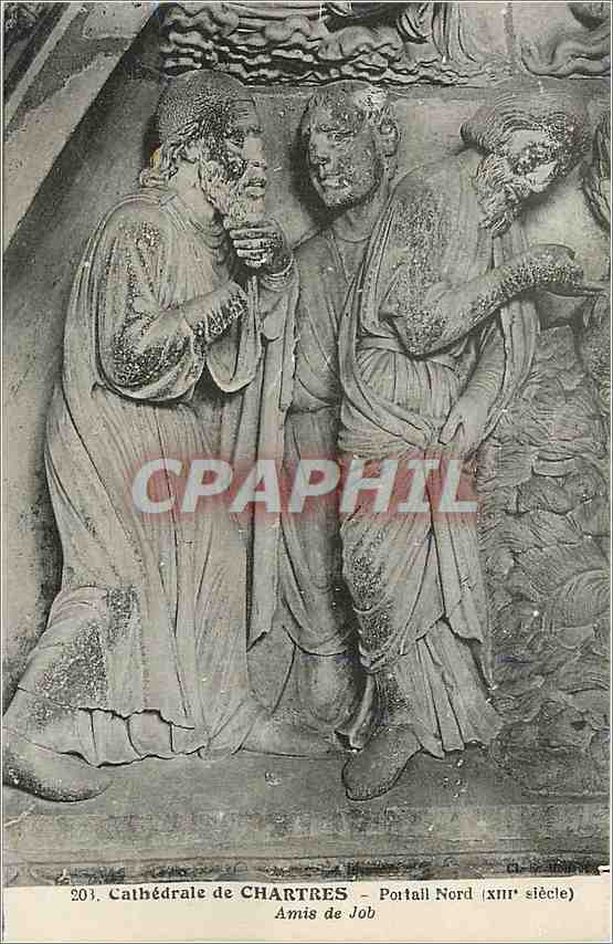 CPA Cathedrale de CHARTRES-Portail Nord (XIII e s) amis de Job