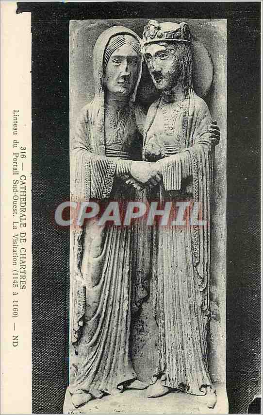 Statues de la Vistitation — Cathédrale de Chartres — ND