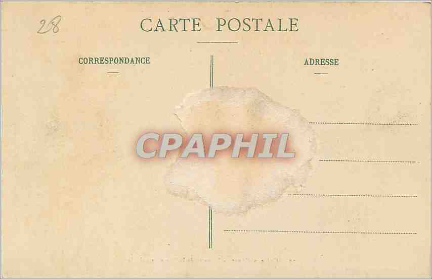 CPA Chateau d'ANET (E ET L)-Imposte de la Porte principale — Rückseite