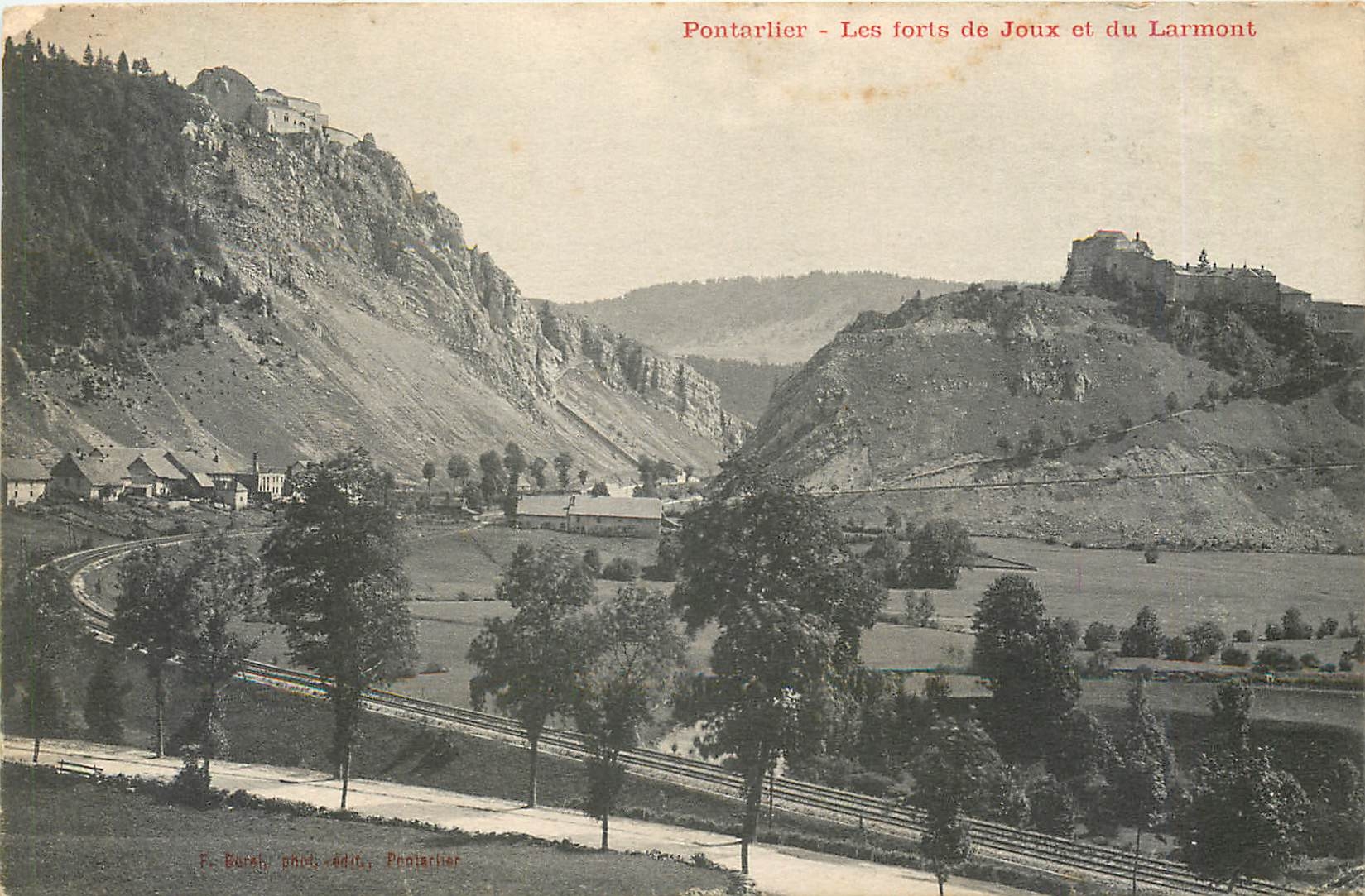 CPA pontarlier-Les fort de Jeux et du Larmont