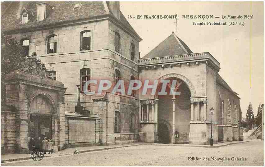 CPA EN FRANCHE-COMTE BESANCON-Le Mont de Plete-Temple Protestant(XII E S)