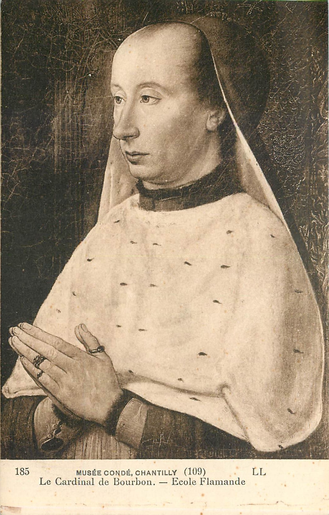 CPA MUSEE CONDE CHANTILLY(109)-Le Cardinl le Bourbon-Ecole Flamande