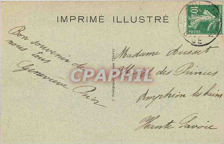 Chantilly - Le Château (façade Est) - L'Entrée et la Tour du Trésor — Edit. J. B. — Rückseite